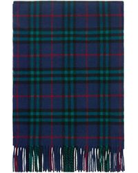 Burberry - Sciarpa A Quadri Con Frange - Lyst