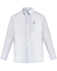 Lacoste - Camisa Con Aplique Del Logo - Lyst