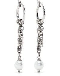 Ports 1961 - Charm-Detail Hoop Earrings - Lyst