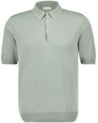 Boglioli - Poloshirt mit geripptem Saum - Lyst