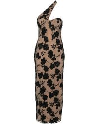 ROTATE BIRGER CHRISTENSEN - Abito Midi A Fiori - Lyst