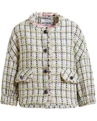 Essentiel Antwerp - Button-Up Jack Met Franje Afwerking - Lyst