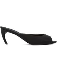 The Attico - 65Mm Ada Peep-Toe Heeled Mules - Lyst