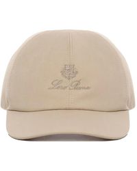 Loro Piana - Baseballkappe Mit Logo-Stickerei - Lyst