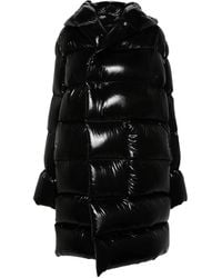 Rick Owens - Ls Hooded Puffer Coat - Women's - Virgin Wool/elastane/polyamide/goose Feather - Lyst
