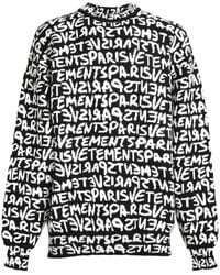 Vetements - Jersey con logo en intarsia - Lyst