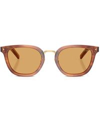 Prada - Sonnenbrille Mit Iconic-Schild - Lyst