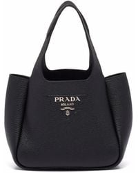Prada - Leather Tote Bag - Lyst