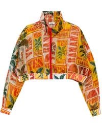Amir Slama - Graphic-Print Cropped Jacket - Lyst