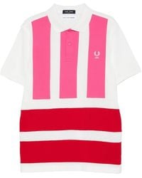 Comme des Garçons - Polo Rayé À Logo Brodé - Lyst