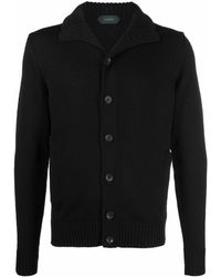 Zanone - Ribbed-knit Button-up Cardigan - Lyst