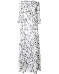 Blumarine Floral Full Dress - Wit