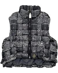 Kapital - Gilet Matelassé À Imprimé Bandana - Lyst