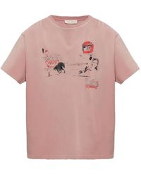 Duke & Dexter - T-Shirt Imprimé Dr4 Sketch À Effet Usé - Lyst