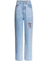 Area - Jeans Verfraaid Met Kristallen - Lyst