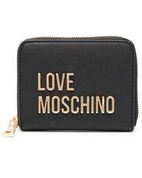 Love Moschino - Logo-plaque Faux-leather Wallet - Lyst