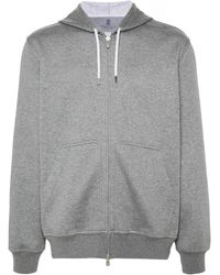 Brunello Cucinelli - Sudadera con tejido jersey y capucha - Lyst