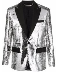 Philipp Plein - Sequin-Embellished Single-Breasted Blazer - Lyst
