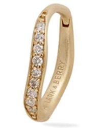 Lark & Berry - 14Kt Large Dune Diamond Hoop Earring - Lyst