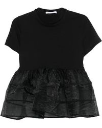 Cecilie Bahnsen - T-Shirt Péplum David À Volants - Lyst