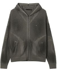 FIVE CM - Hoodie Zippé En Résille - Lyst