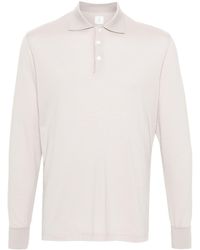 Eleventy - Long-sleeve Jersey Polo Shirt - Lyst