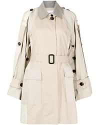 Goen.J - Colour-Block Oversized Trench Coat - Lyst