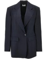 P.A.R.O.S.H. - Notched-Lapel Single-Breasted Blazer - Lyst