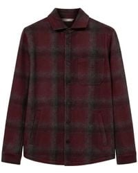 Maurizio Baldassari - Solferino Check-Pattern Button-Up Shirt Jacket - Lyst
