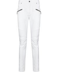 Balmain - Zip-detail Skinny-cut Jeans - Lyst