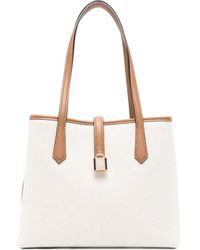 Karl Lagerfeld - Padlock Shopper Met Leren Afwerking - Lyst