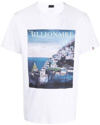 Billionaire - Graphic-print Round-neck T-shirt - Lyst