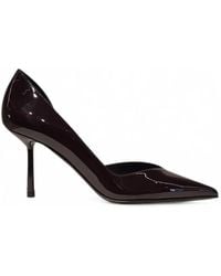 Le Silla - Vivienne Patent-Leather Pointed-Toe Pumps - Lyst