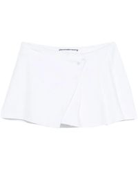 Alexander Wang - Pleated Wrap Mini Skirt - Lyst