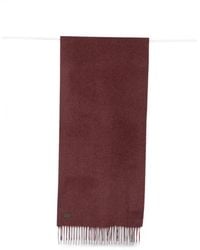 Canali - Fringed Logo-Patch Scarf - Lyst