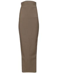 Rick Owens - Dirt Pillar Maxi Skirt - Lyst