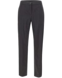 Elena Miro - Pantaloni Dritti Con Piega - Lyst