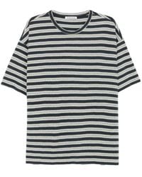 YMC - Striped Cotton T-Shirt - Lyst