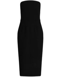 Dolce & Gabbana - Wool Crepe Midi Dress - Lyst