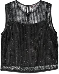 Peserico - Sequin-embellished Mesh Top - Lyst