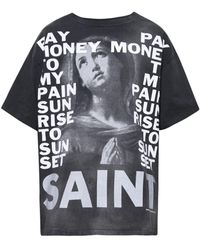 SAINT Mxxxxxx - T-shirt Met Print - Lyst