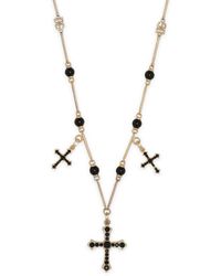 Dolce & Gabbana - Cross-charm Rosary Necklace - Lyst