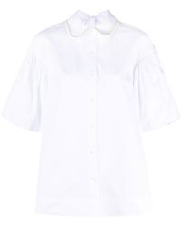 Simone Rocha - Embellished Puff-sleeve Shirt - Lyst