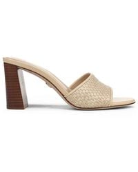 Veronica Beard - Galessa Woven Block-Heel Sandals - Lyst