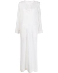 Agnona Blousejurk Met V-hals - Wit