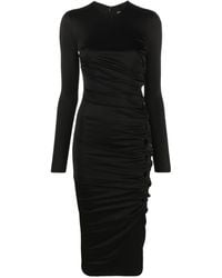 Versace - Vestido midi con abertura de x Dua Lipa - Lyst