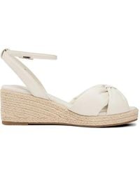 Tommy Hilfiger - Bow-Detail Wedge Sandals - Lyst