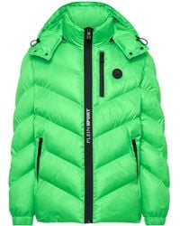 Philipp Plein - Nylon Puffer Jacket Tiger - Lyst