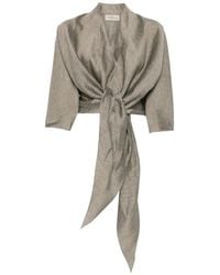 Cortana - Aria Tie-Fastening Jacket - Lyst