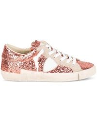 Philippe Model - Glitter-Effect Panelled Sneakers - Lyst